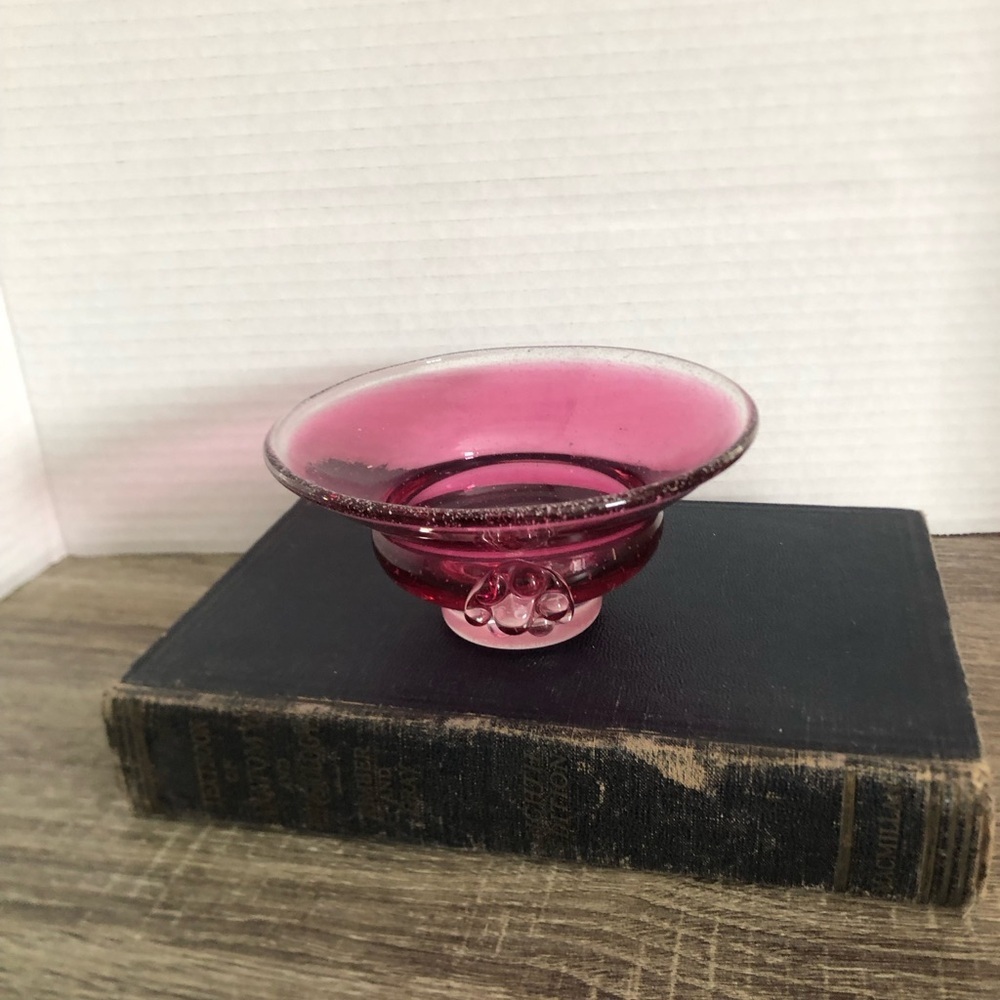 1960s Czechoslovakian Art Glass Bowl by Josef Hospodka